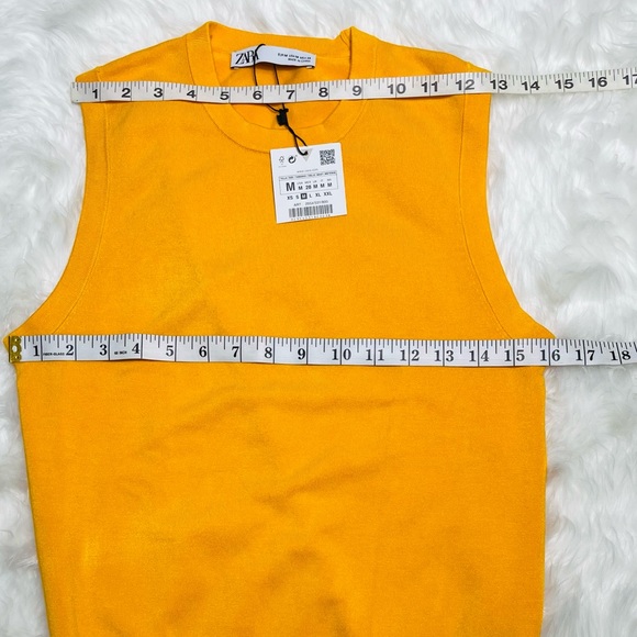 ZARA SLEEVELESS TOP SIZE M COLOR LIGHT YELLOW  NWT - Picture 13 of 13